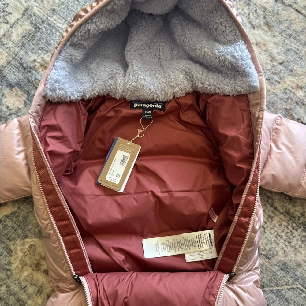 NWT Patagonia Infant Puffer Bunting - Metallic Pink - Picture 3 of 8